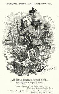 Yumruk karikatürü: Algernon Bertram Freeman-Mitford by Edward Linley (after) Sambourne