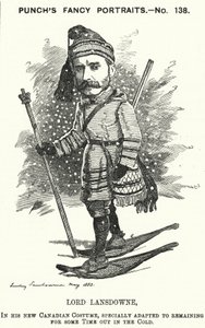 Yumruk karikatür: Henry Petty-Fitzmaurice, Lansdowne 5 Marki, İngiliz politikacı ve Kanada Genel Valisi (gravür) by Edward Linley (after) Sambourne