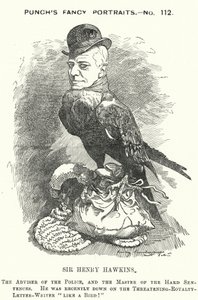 Yumruk karikatür: Sir Henry Hawkins by Edward Linley (after) Sambourne