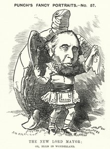 Yumruk karikatürü: Sir John Ellis, 1881
