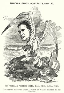 Yumruk karikatürü: Sir William Withey Gull, Galler Prensi