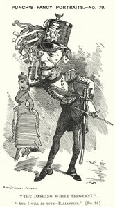 Yumruk karikatürü: William Ballantine, İngiliz Kanuni Çavuş (gravür) by Edward Linley (after) Sambourne