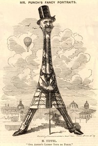 ""(Alexandre) Gustave Eiffel (1832-1923) Fransız inşaat mühendisi by Edward Linley Sambourne