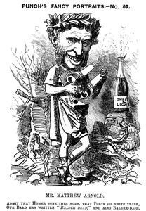 Matthew Arnold 1822-1888, İngiliz şair, eleştirmen ve eğitimci, 1881 by Edward Linley Sambourne
