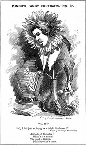 Oscar Wilde (1854-1900) İrlandalı oyun yazarı, romancı, şair ve nüktedan. Edward Linley Sambourne