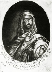 Ekselansları Hamet Ben Hamet Ben Haddu Otter, John Lloyd tarafından yayınlandı, 1682 (mezzotint) by Edward Luttrell