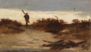 Fisherman by Water, 1886. by Edward Mitchell Bannister