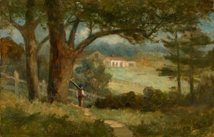 Homeward, 1895. by Edward Mitchell Bannister