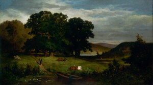 Meşe Ağaçları, 1876. by Edward Mitchell Bannister