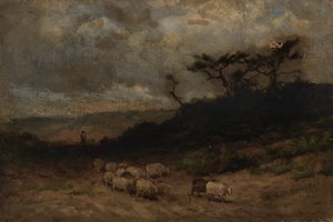 Koyunlu isimsiz çoban, 1877. by Edward Mitchell Bannister