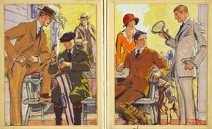 Hart, Schaffner & Marx Giyim, pub için reklam. 1900