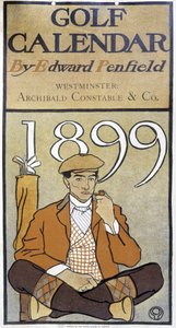Takvim: Edward Penfield tarafından hazırlanan “” Golf Takvimi” by Edward Penfield