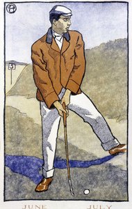 Golf Oyuncusu - Edward Penfield