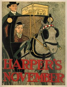 Harpers Kasım 1896 by Edward Penfield
