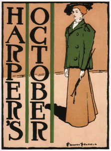 Harperlar Ekim, 1895 by Edward Penfield