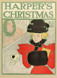 Poster reklam Harpers New Monthly Magazine, Noel 1894