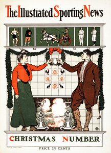 The Illustrated Sporting News, Noel Numarası, 1900 (renkli litografi) by Edward Penfield