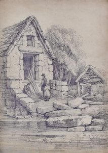 Bir ev ile manzara by Edward Pretty
