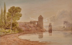 Bir uçurumun üzerinde kule by Edward Pretty