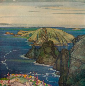 Brecqhou Adası, Sark Açıkları, c1921 by Edward Reginald Frampton