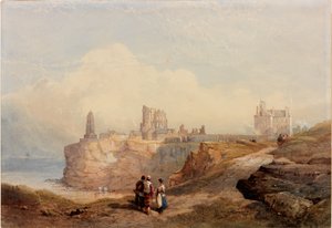 Tynemouth Manastırı (kağıt üzerine gövde rengi ve sulu boya)