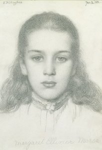 Margaret Ellinor Morse, 2 Ocak 1882 by Edward Robert Hughes