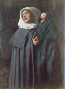 Anne ve Çocuk (wc) by Edward Robert Hughes