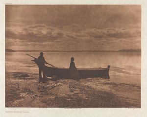Portföy IX, Plaka 312: Puget Sound'da Akşam by Edward S. Curtis