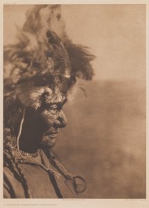 Bir Tıp Başlığı Blackfoot by Edward Sheriff Curtis