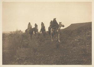 Çöl Gezicileri - Apaçi, 1903. by Edward Sheriff Curtis