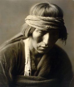 Hastobiga, Navaho Tıp Adamı by Edward Sheriff Curtis