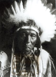 Demir Tüy - Ogalala, Kızılderili by Edward Sheriff Curtis