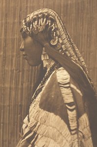 Wishham Kızı, Profil, 1910. by Edward Sheriff Curtis