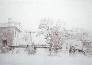Isola di Sora (kalem ve mürekkep ve kağıt üzerinde yıkama) by Edward Swinburne