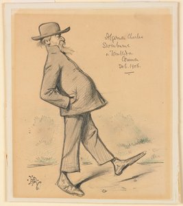 Wimbledon Common'da Algernon Charles Swinburne by Edward Tennyson Reed