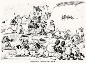 Tarih Öncesi Belediye Başkanları Gösterisi, 1894 (kalem ve mürekkep)