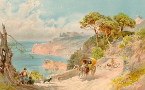 Soller, Mayorka yakınlarındaki Sahil Yolu (renkli taş)