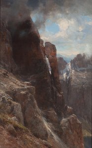 Dolomitler manzarası, 1874 ve 1880 arası.