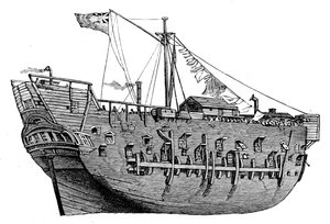 HMS Keşfi by Edward William (after) Cooke