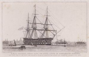 HMS Zaferi, birinci sınıf by Edward William (after) Cooke