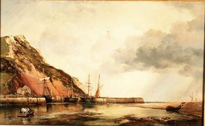 Axmouth Limanı, Devon-Düşük Su by Edward William Cooke