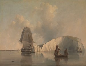 İğnelerin Dışında, Wight Adası by Edward William Cooke