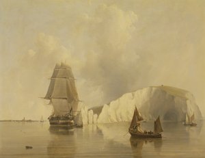 İğnelerin Kapalı, Wight Adası by Edward William Cooke