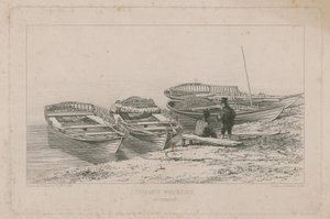 Thames Wherries  by Edward William Cooke