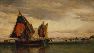 Balıkçı Tekneleri ile Venedik Lagünü by Edward William Cooke