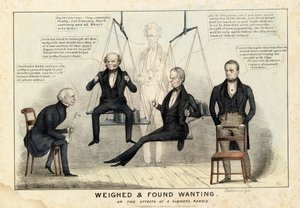 Weighed und found wanting, published by H R Robinson, New York, 1844  by Edward Williams Clay
