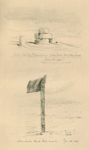 Norveçliler Tarafından Bırakılan Cairn ve Amundsens Güney Kutbu İşareti, Ocak 1912, 1913. by Charles Edward Wilson