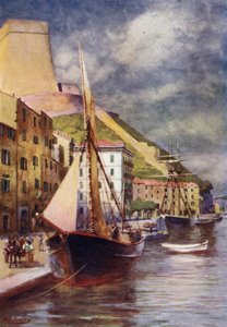 Korsika: Liman, Bonifacio (renkli taş) by Edwin Arthur Norbury