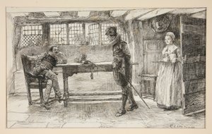 İstenmeyen Bir Ziyaretçi - by Edwin Austin Abbey