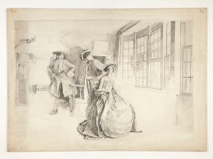 istenmeyen ziyaretçi by Edwin Austin Abbey